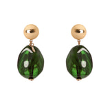 Orecchini con pendente asimmetrico Land - Verde - Sodini Bijoux