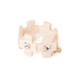 Bracciale elastico con croci Latina - Bianco - Sodini Bijoux