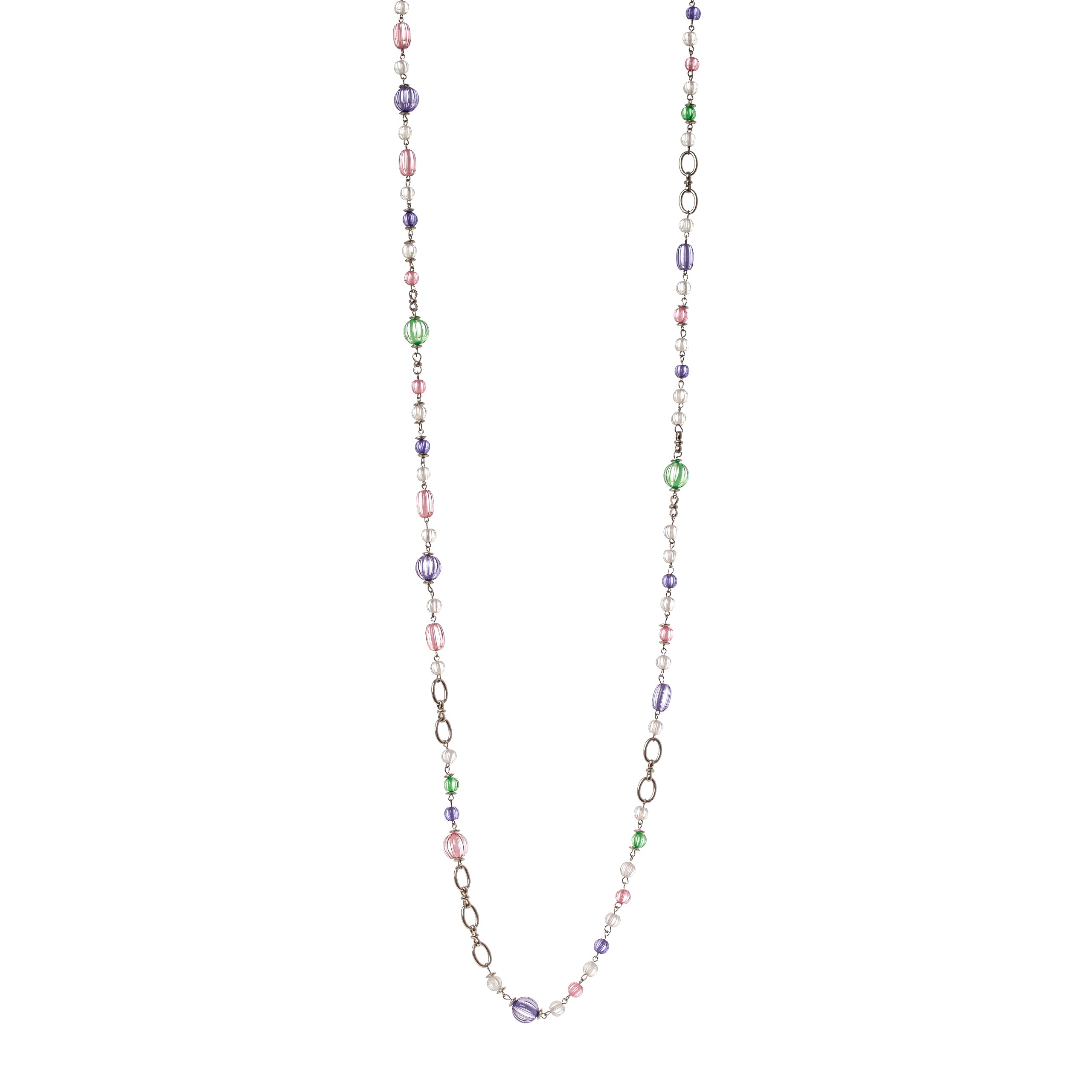 Long necklace Plissè - Pink - Sodini Bijoux