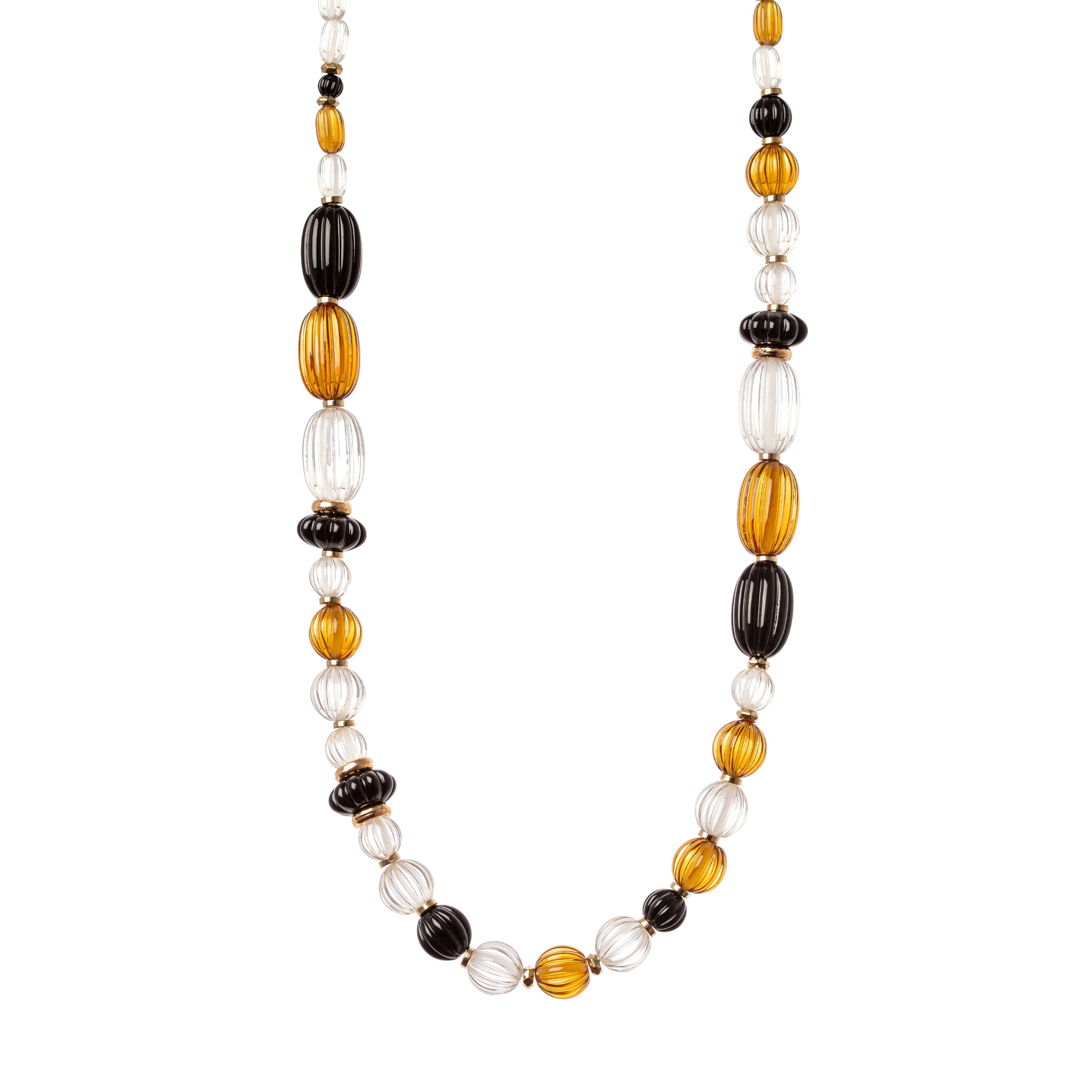 Necklace Plissè - Orange - Sodini Bijoux