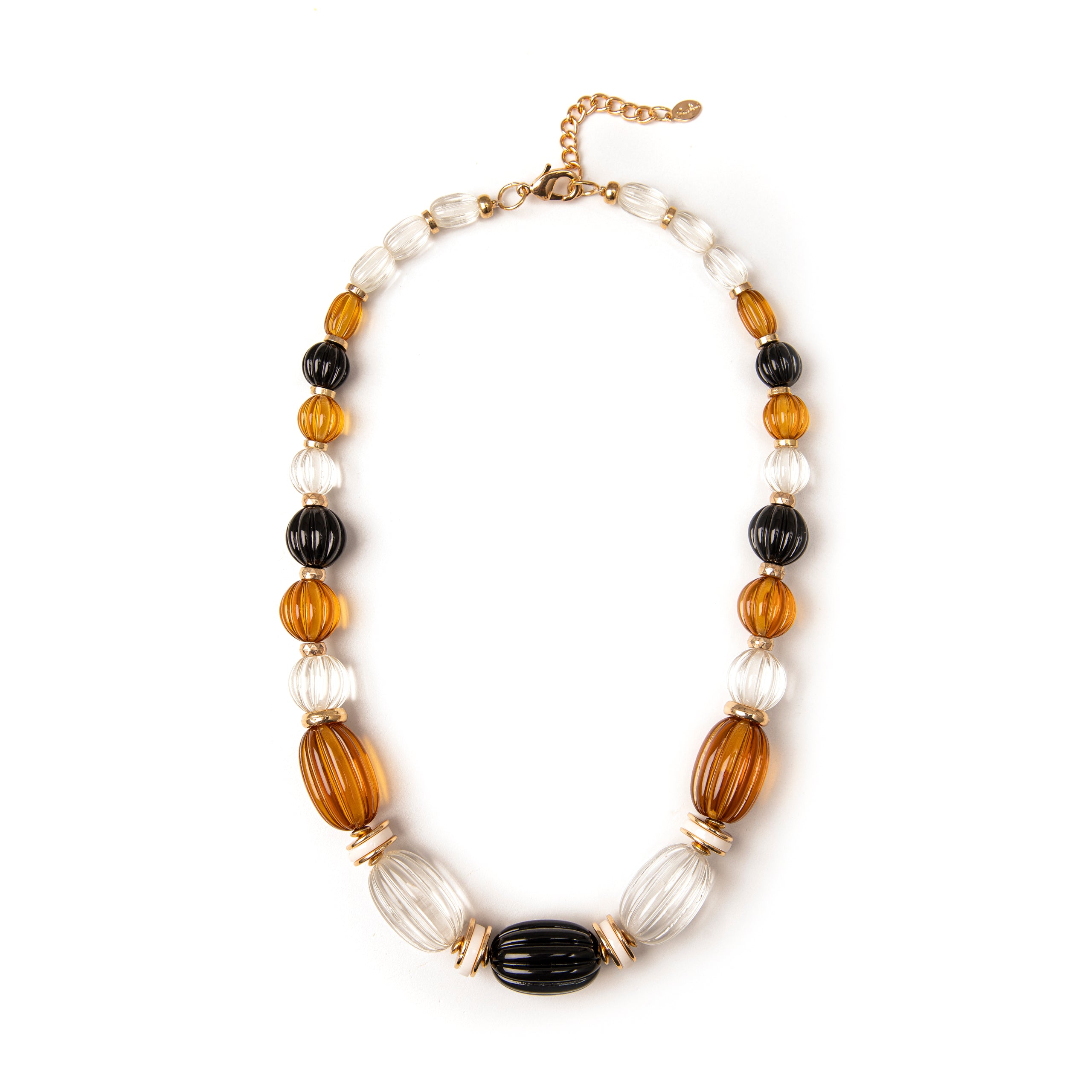 Collana moyenne Plissè - Arancio - Sodini Bijoux