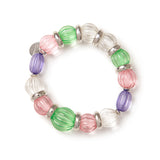Bracciale elastico boule e oliva Plissè - Rosa - Sodini Bijoux