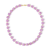 Short necklace with tiny cubes Kaaba - Purple - Sodini Bijoux