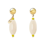 Orecchini boule e pendente Queens - Bianco - Sodini Bijoux