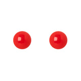 Orecchini a semi-sfera Queens - Corallo - Sodini Bijoux