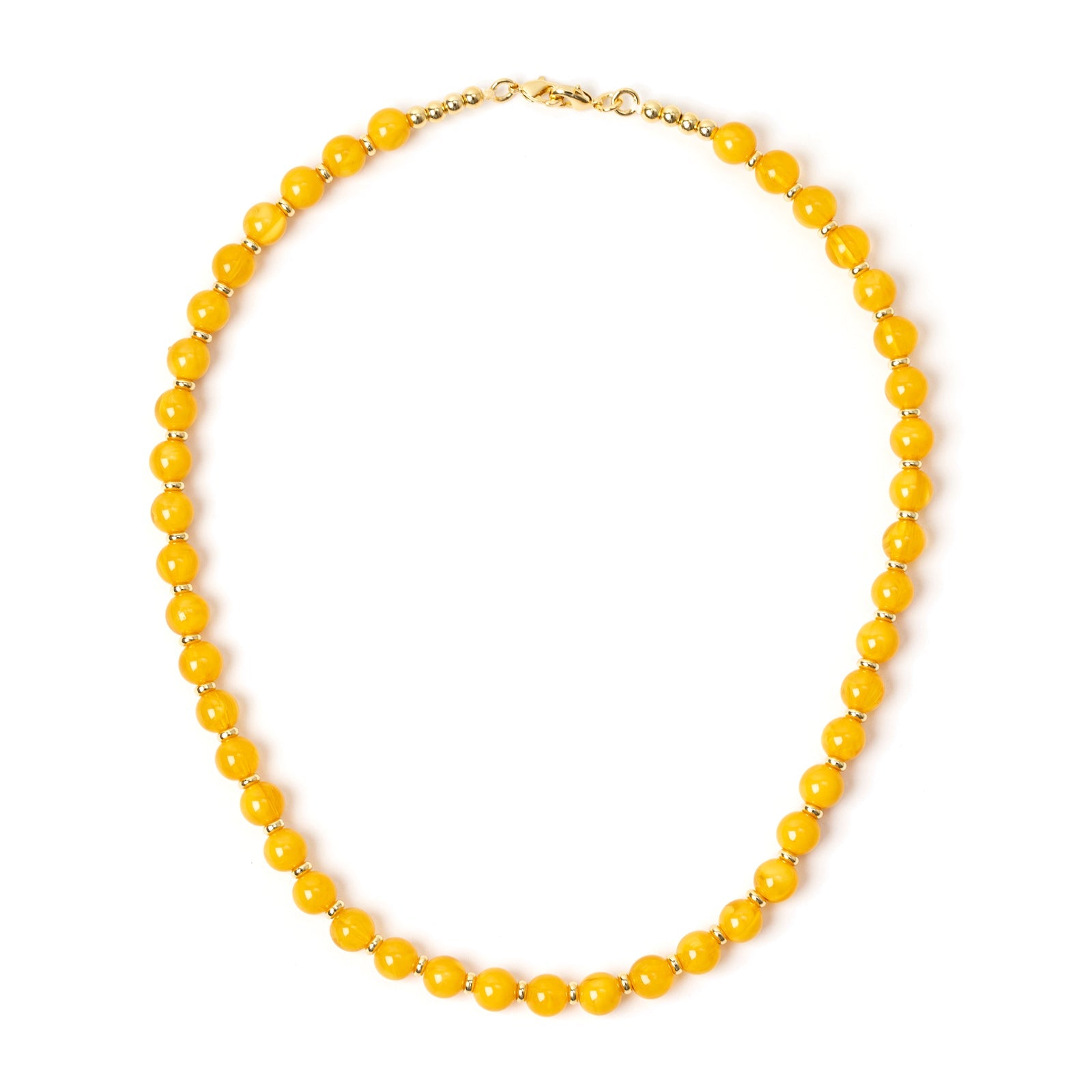Collana corta a boule Ester - Giallo - Sodini Bijoux