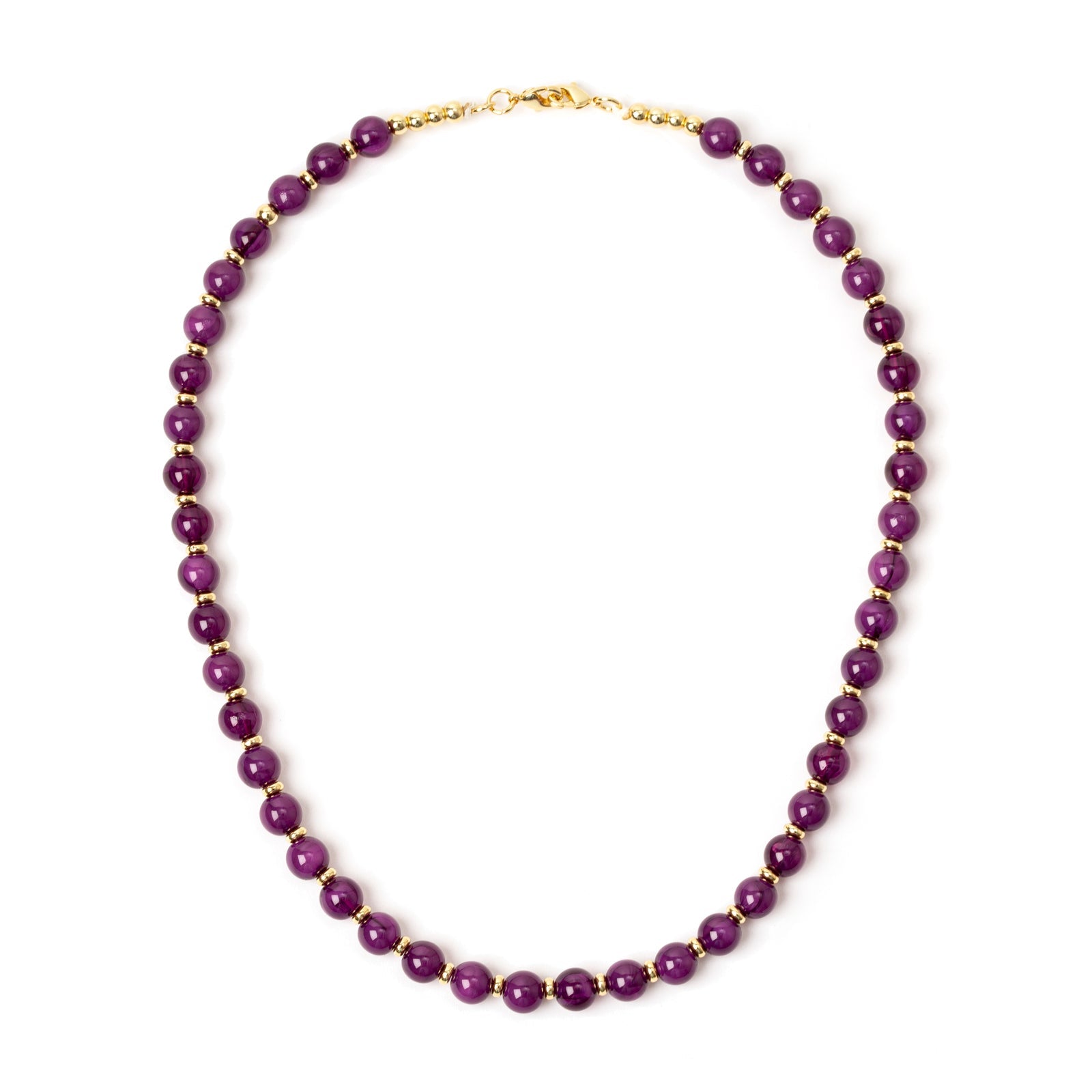 Collana corta a boule Ester - Viola - Sodini Bijoux