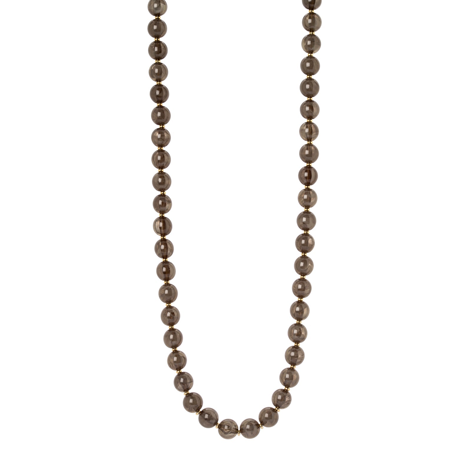 Collana a sfere traslucide Ester - Grigio - Sodini Bijoux