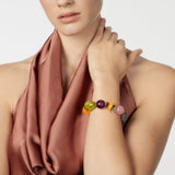 Bracciale elastico a grandi elementi Ester - Multicolor - Sodini Bijoux
