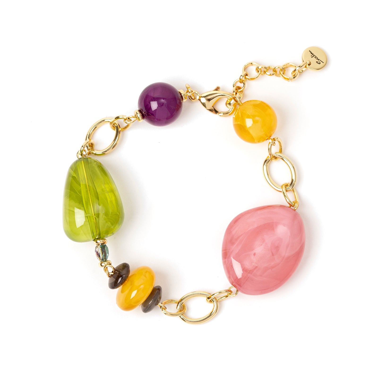 Bracciale con elementi incatenati Ester - Multicolor - Sodini Bijoux