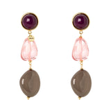 Orecchini cabochon e due pendenti Ester - Multicolor - Sodini Bijoux