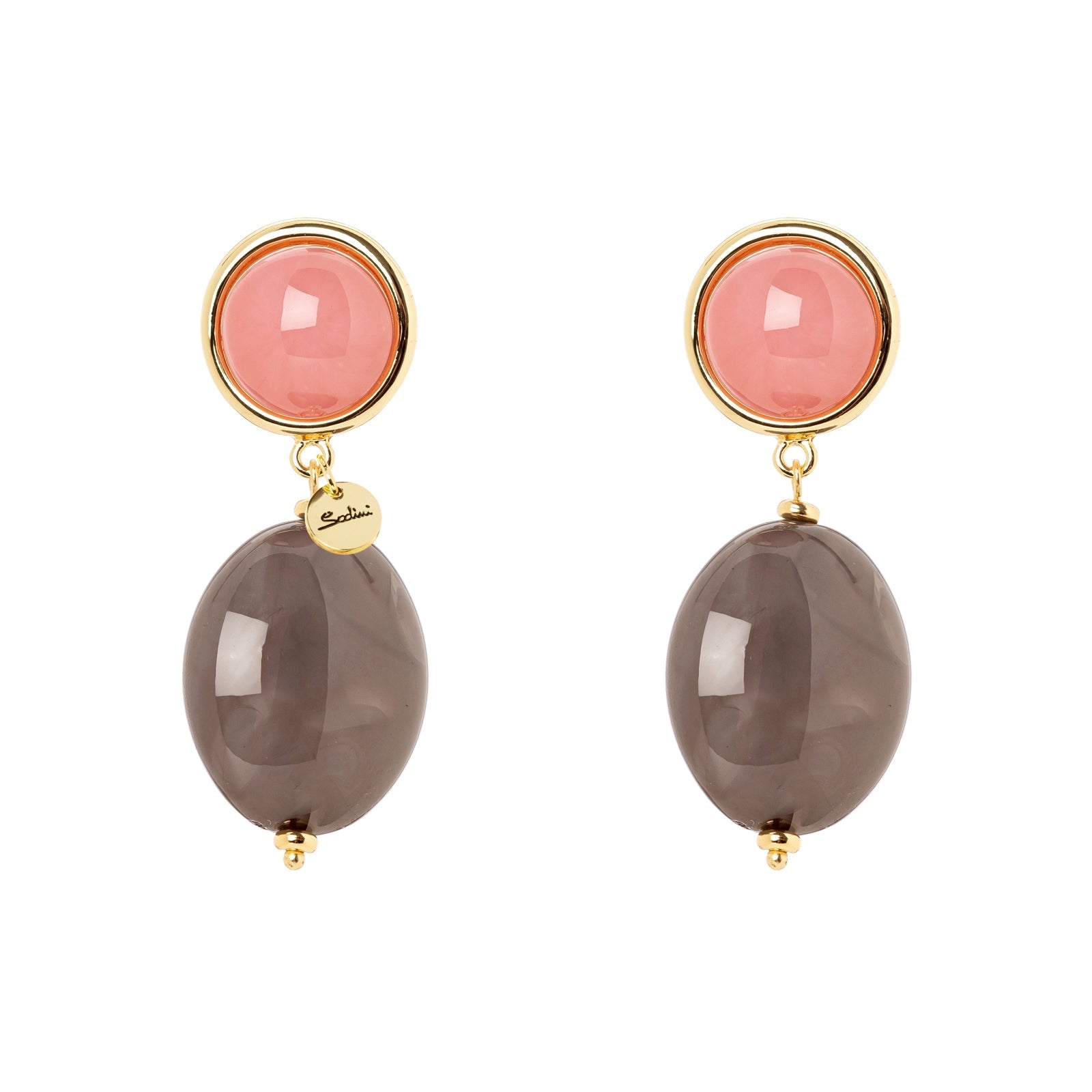 Orecchini cabochon e pendente Ester - Multicolor - Sodini Bijoux
