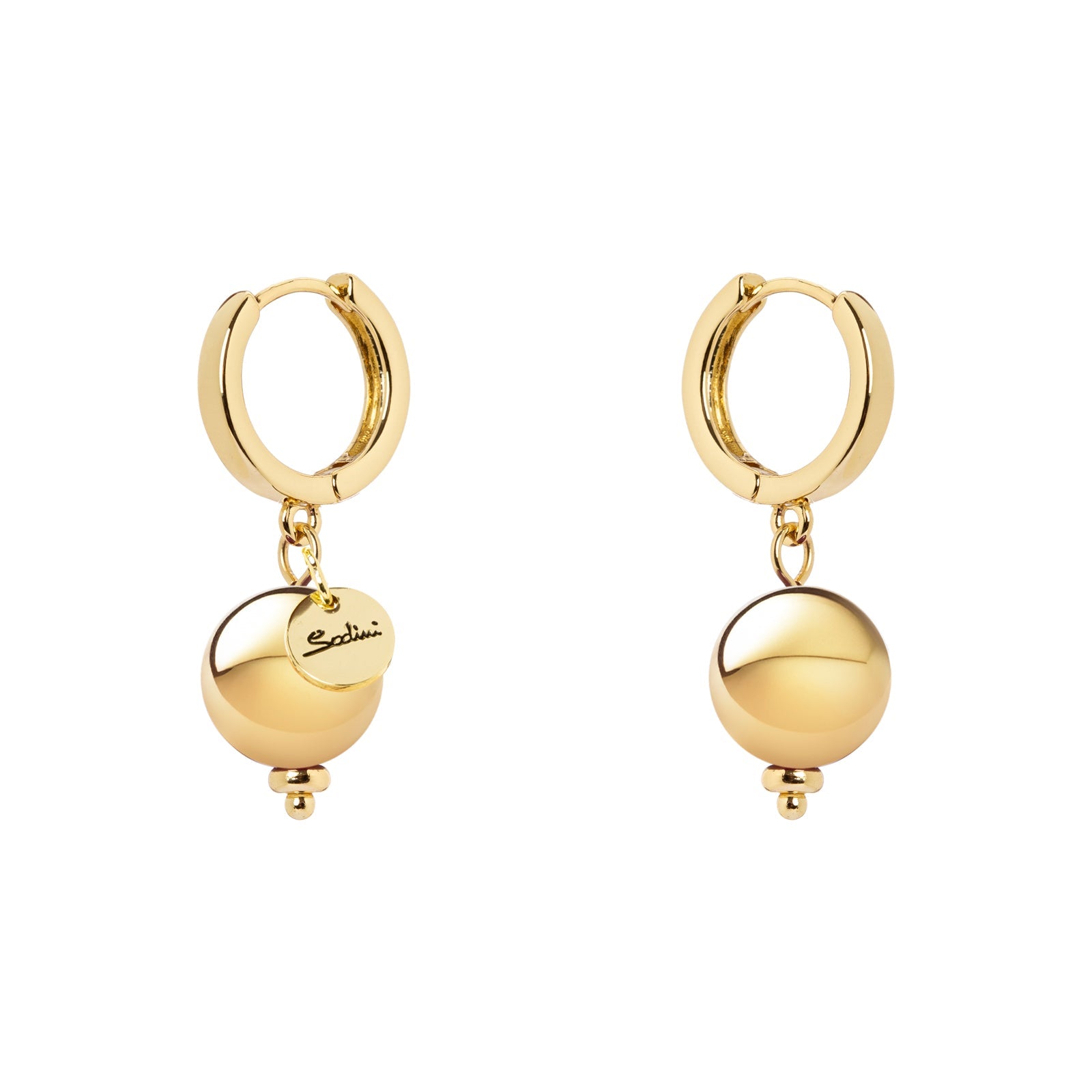Orecchini cerchietto e boule Ester - Oro - Sodini Bijoux