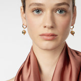 Orecchini cerchietto e boule Ester - Oro - Sodini Bijoux