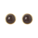 Orecchini cabochon in cornice Ester - Grigio - Sodini Bijoux
