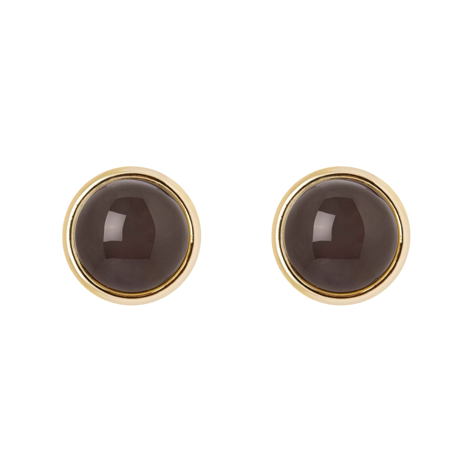 Orecchini cabochon in cornice Ester - Grigio - Sodini Bijoux
