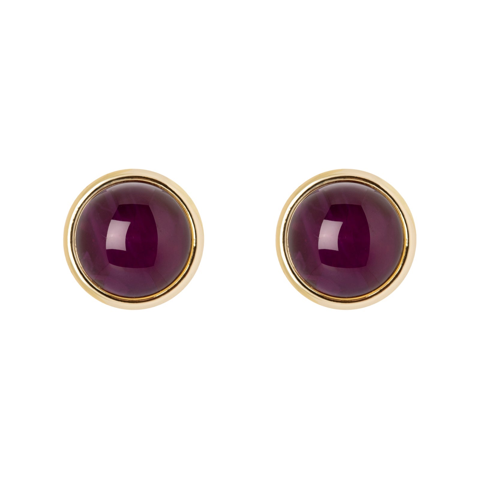 Orecchini cabochon in cornice Ester - Viola - Sodini Bijoux