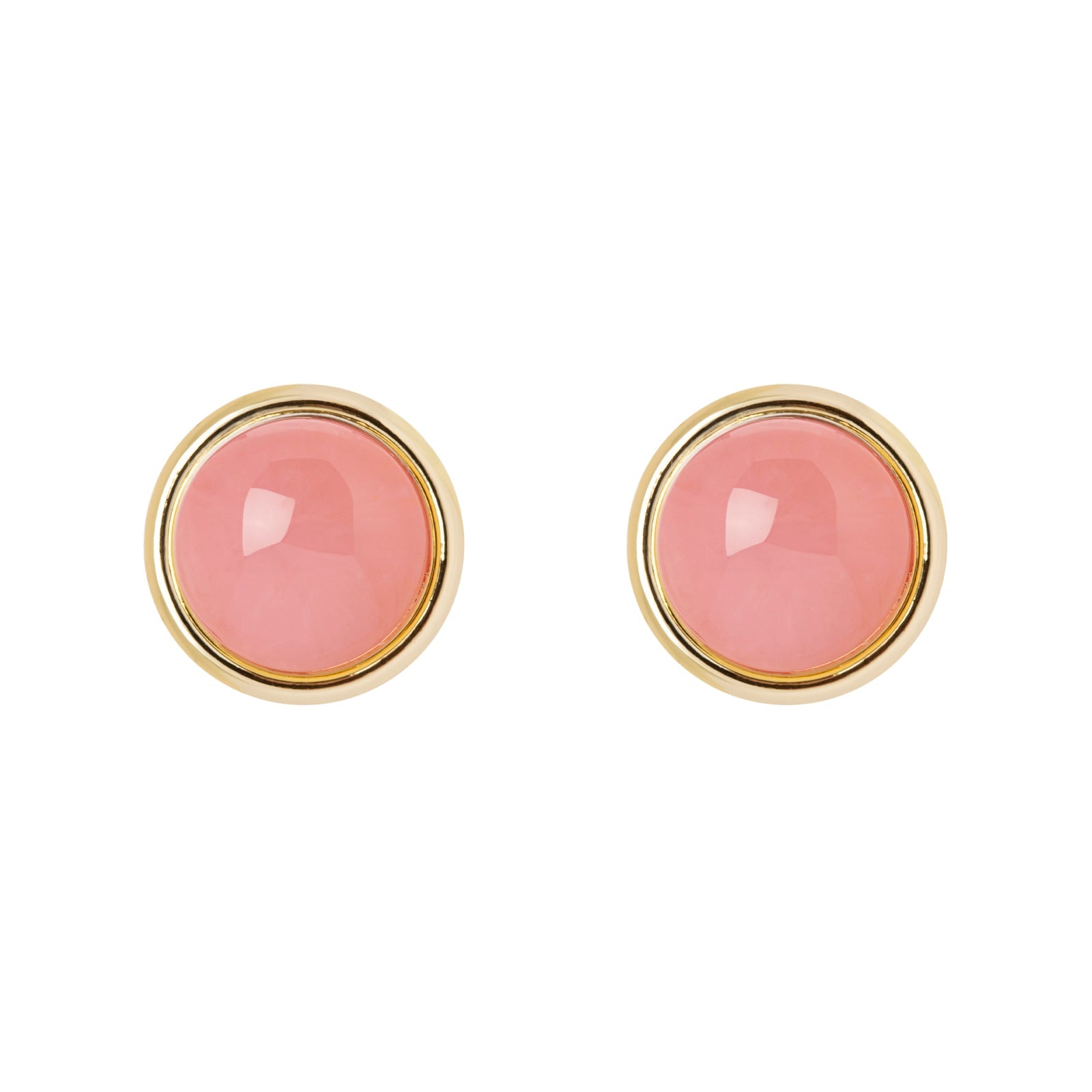 Orecchini cabochon in cornice Ester - Rosa - Sodini Bijoux