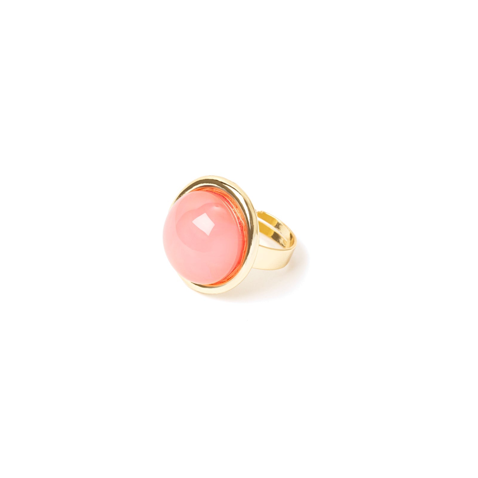 Anello con cabochon in cornice Ester - Rosa - Sodini Bijoux