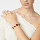 Bracciale con elementi cubici Yaba - Marrone - Sodini Bijoux