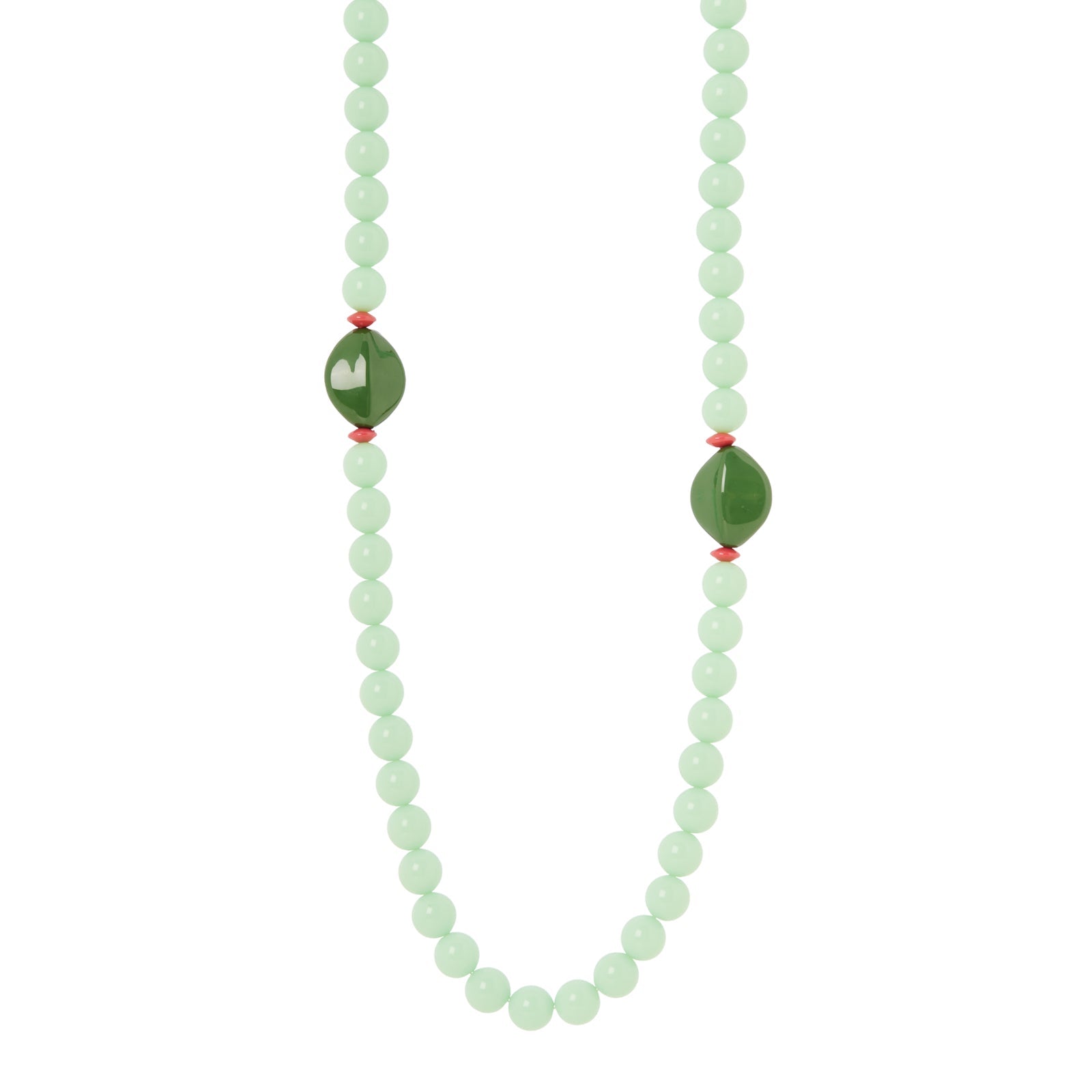 Collana lunga boule e verde Apuana - Verde - Sodini Bijoux