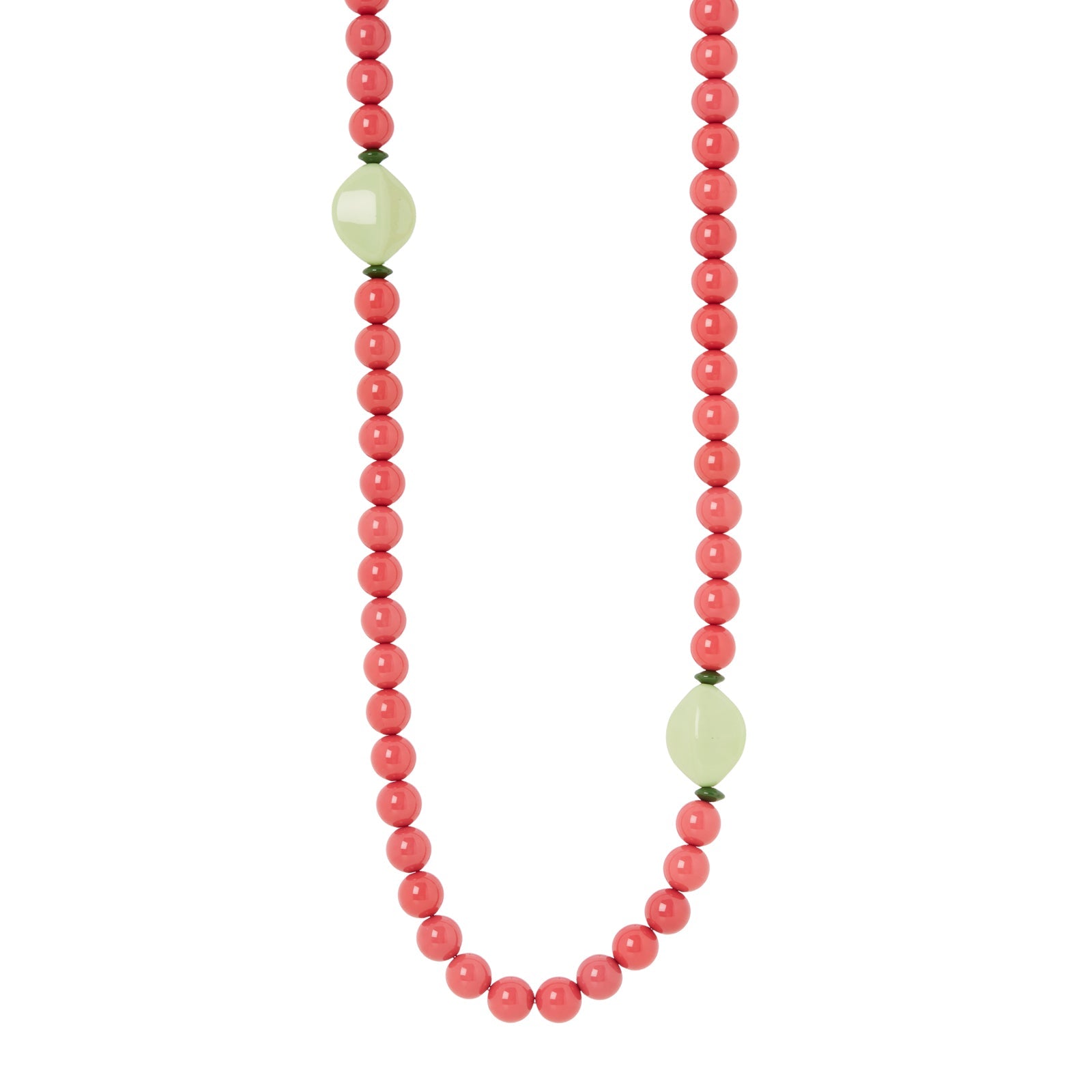 Collana lunga boule e rosso Apuana - Rosso - Sodini Bijoux