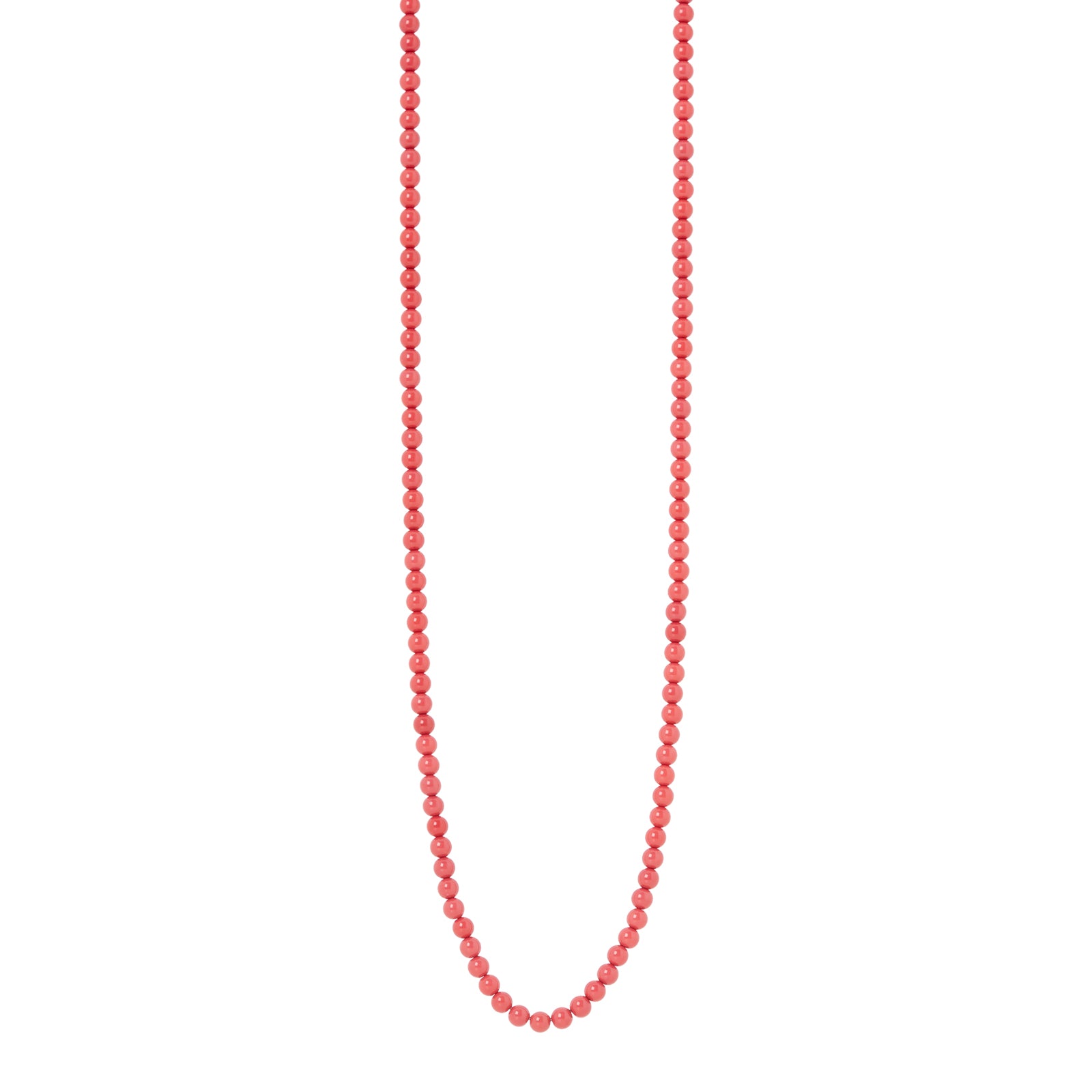 Collana lunga boule rosse Apuana - Rosso - Sodini Bijoux