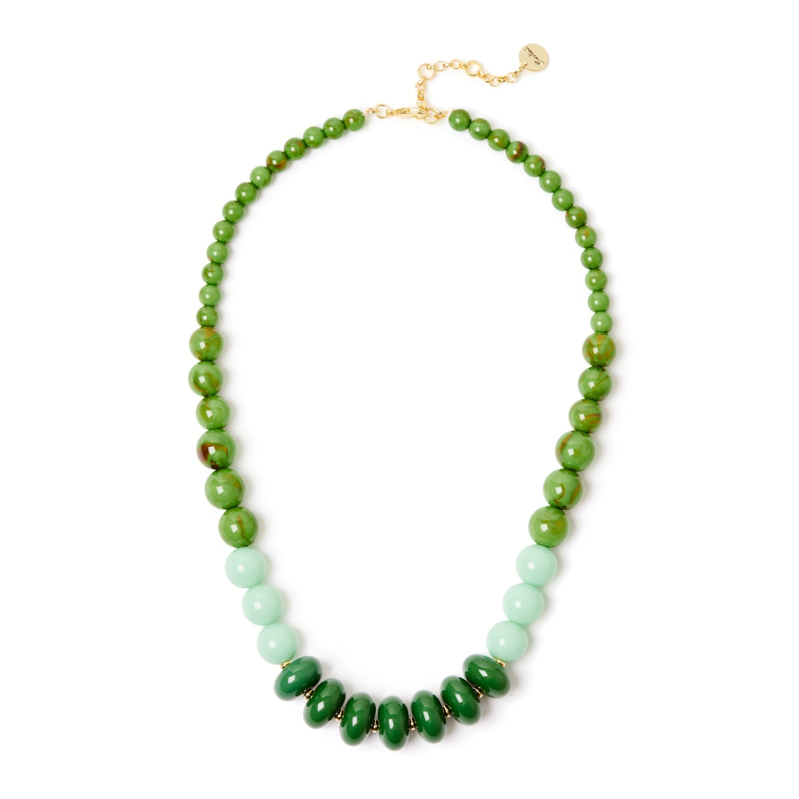 Collana corta boule degradè Apuana - Verde - Sodini Bijoux