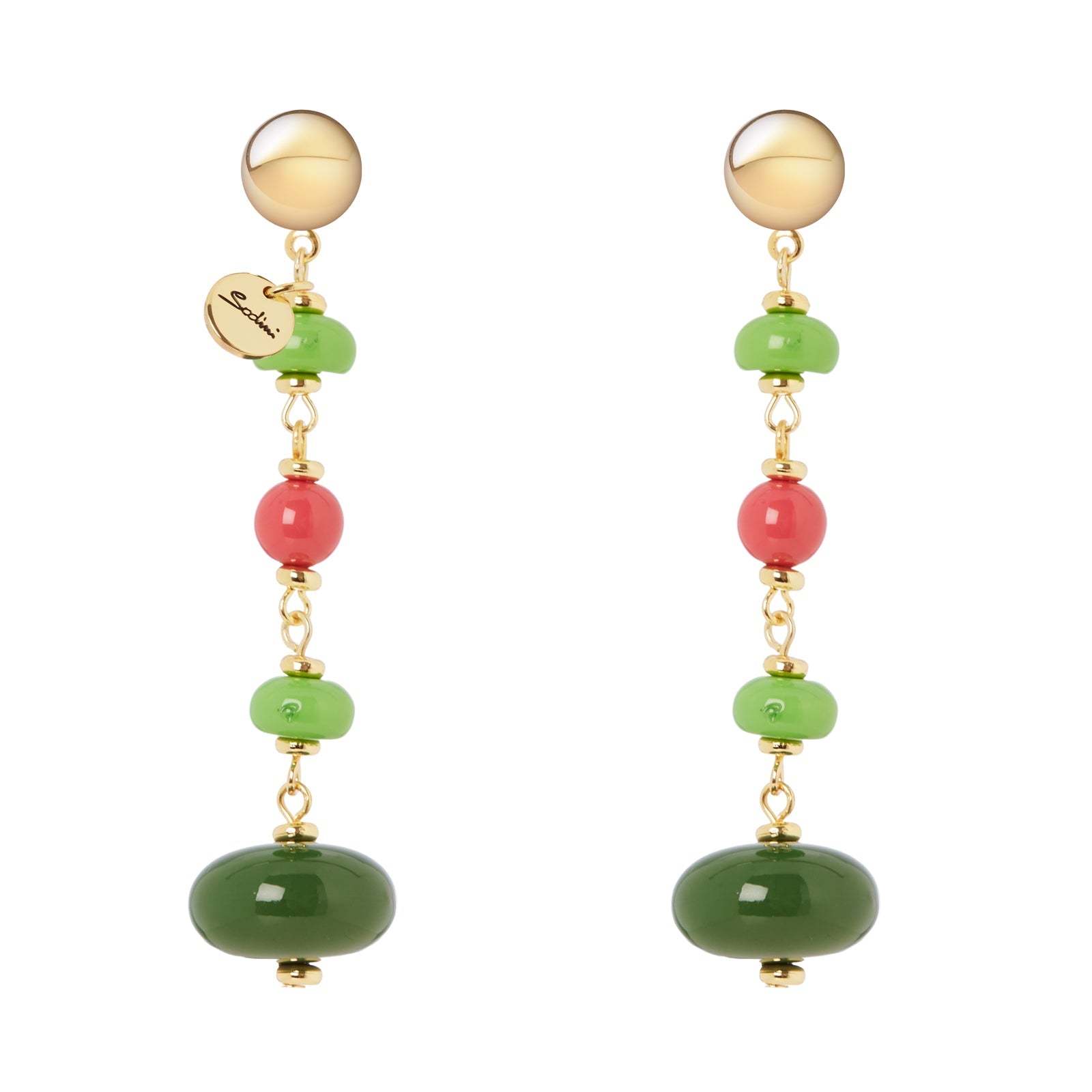 Orecchini lunghi Apuana - Multicolor - Sodini Bijoux