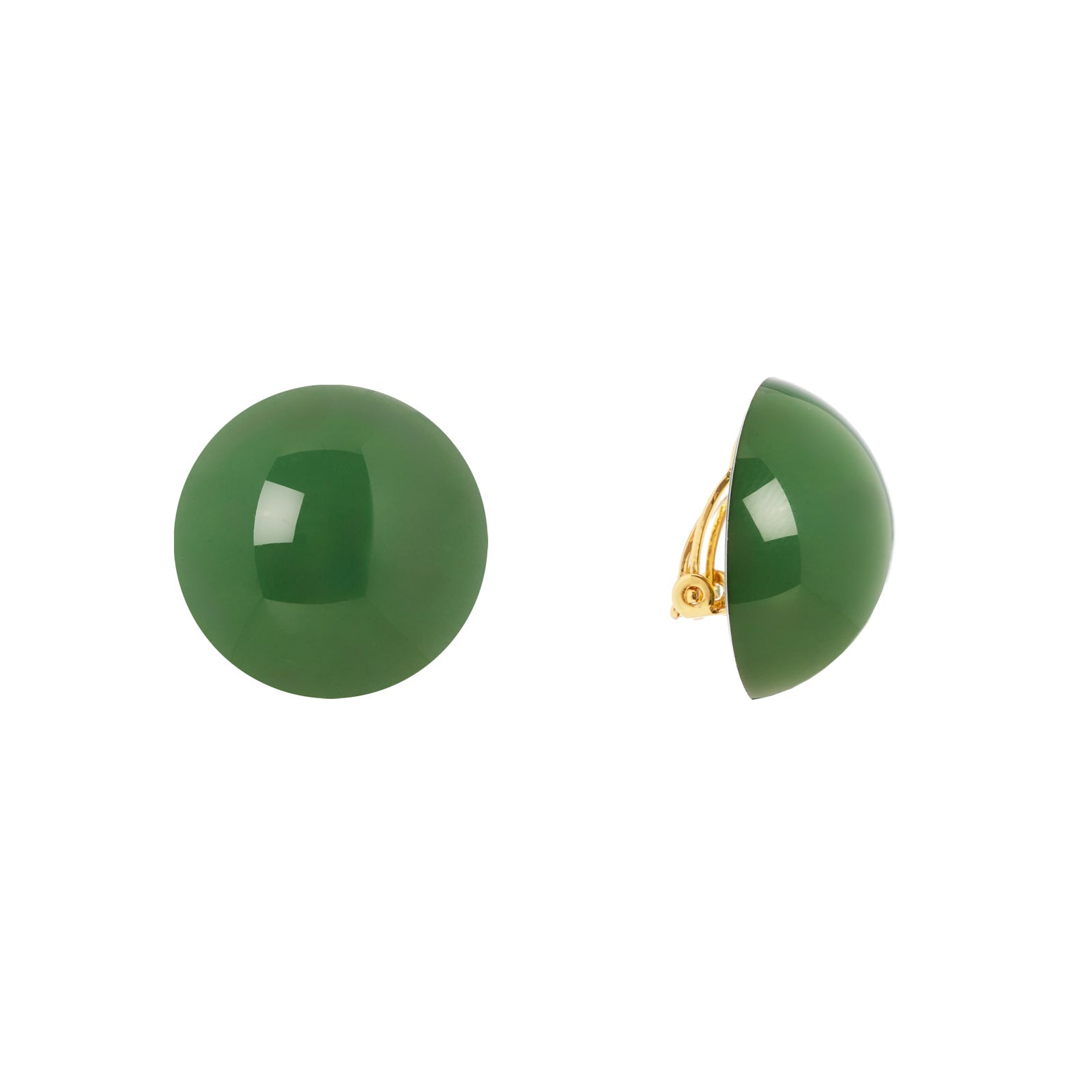 Orecchini grande sfera Apuana - Verde - Sodini Bijoux