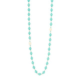 Collana lunga boule incatenate Maya - Turchese - Sodini Bijoux