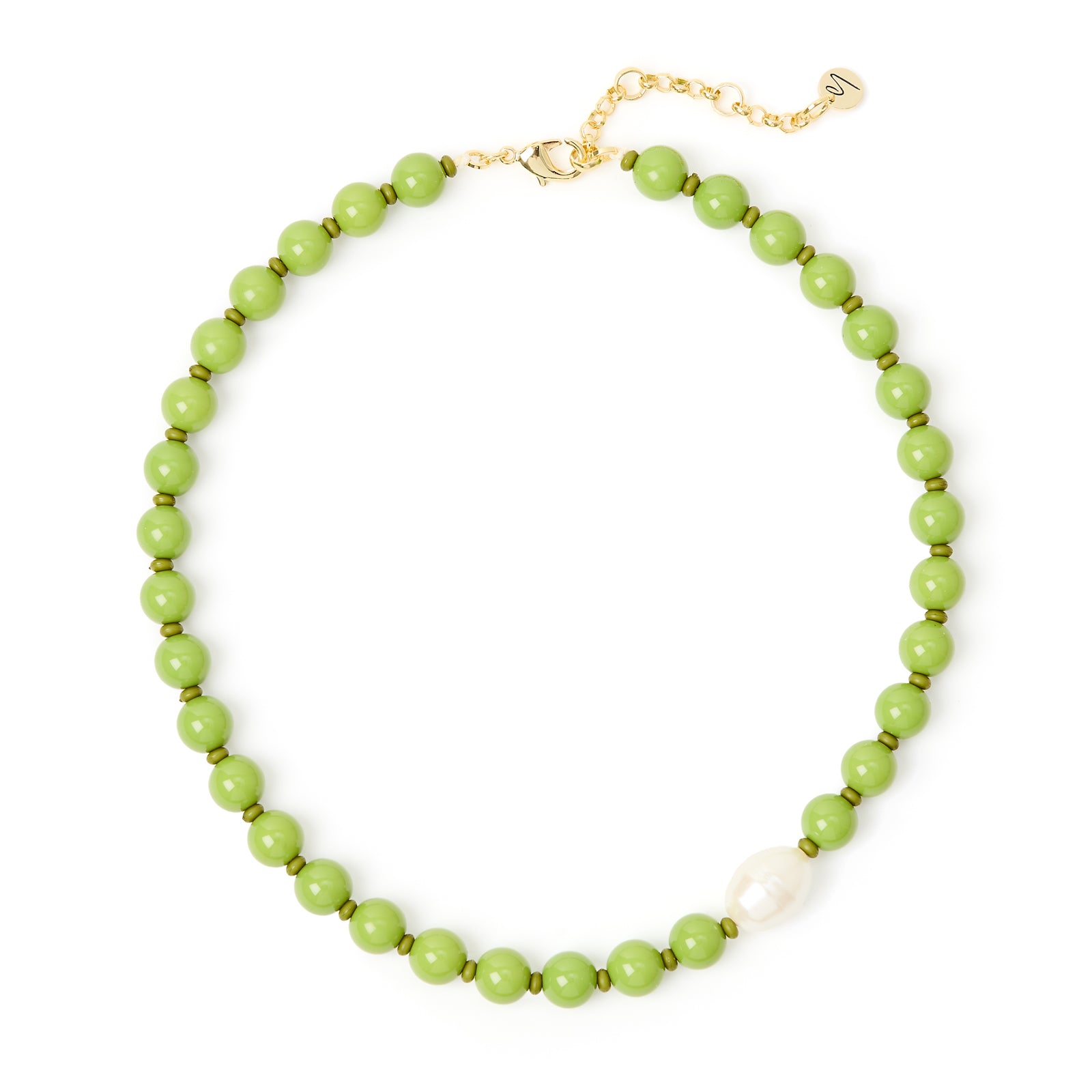 Collana corta boule Maya - Verde - Sodini Bijoux