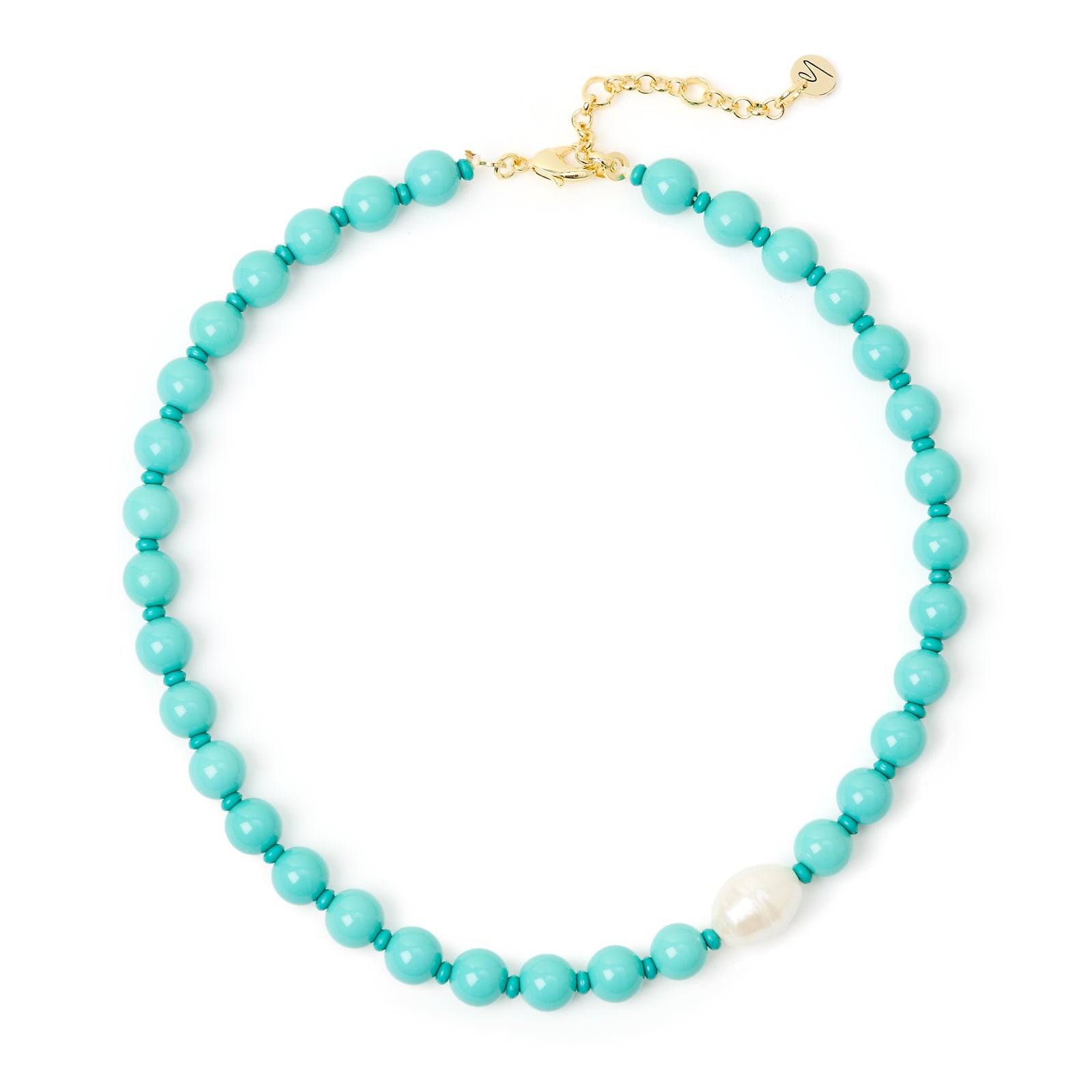 Collana corta boule Maya - Turchese - Sodini Bijoux