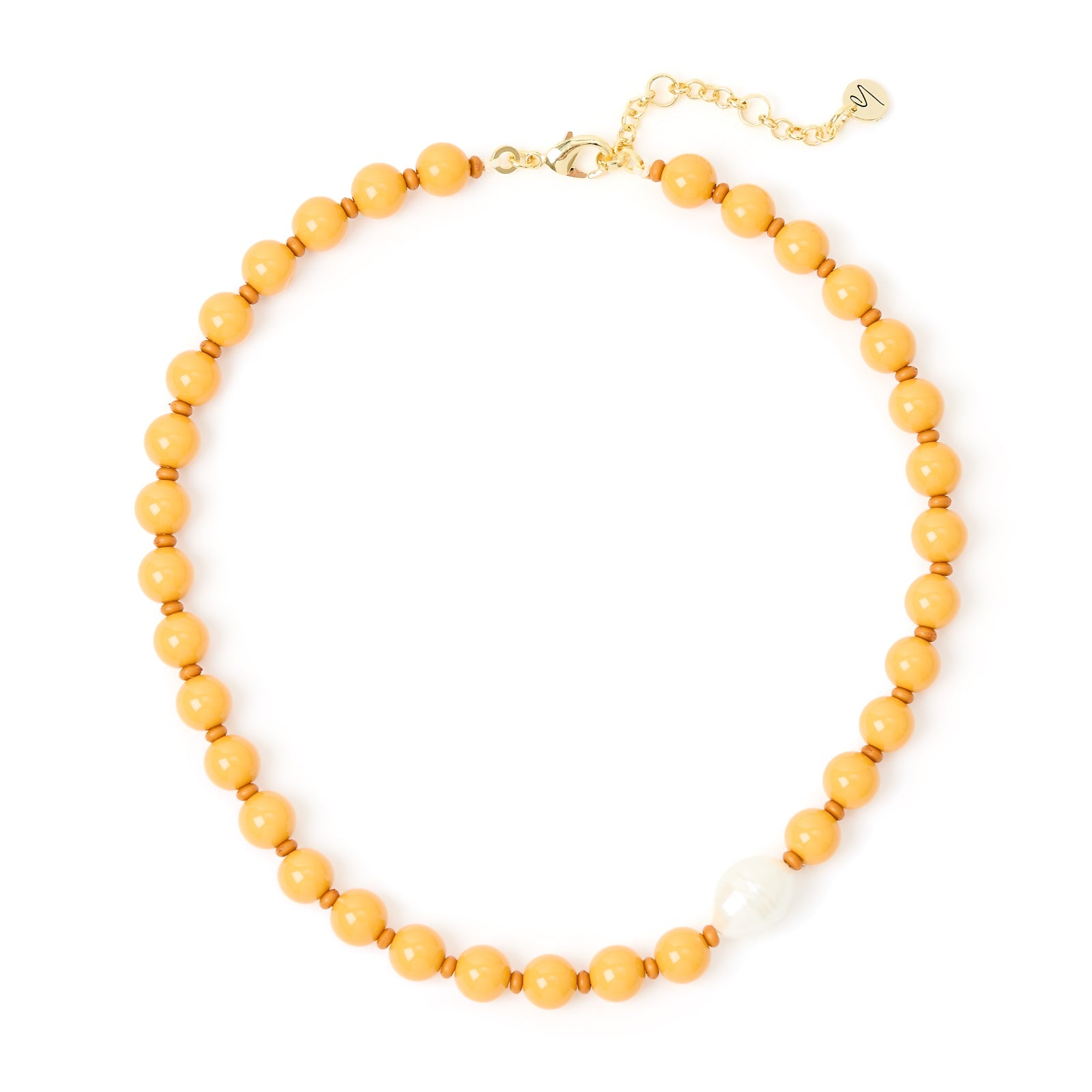 Collana corta boule Maya - Ocra - Sodini Bijoux