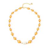 Collana corta boule incatenate Maya - Ocra - Sodini Bijoux