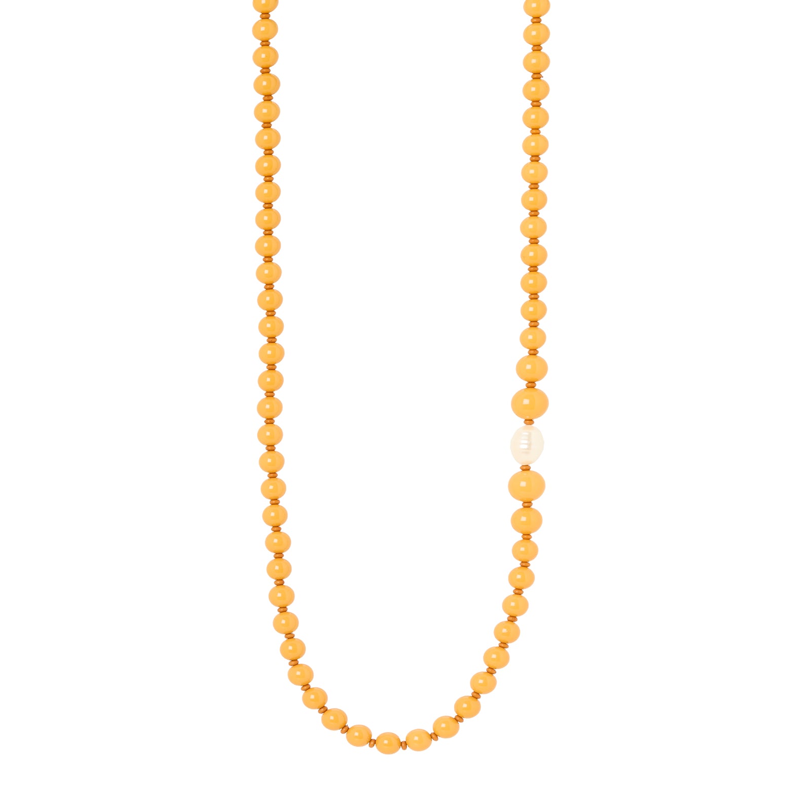 Collana lunga boule Maya - Ocra - Sodini Bijoux