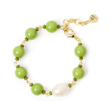 Bracciale boule incatenate Maya - Verde - Sodini Bijoux