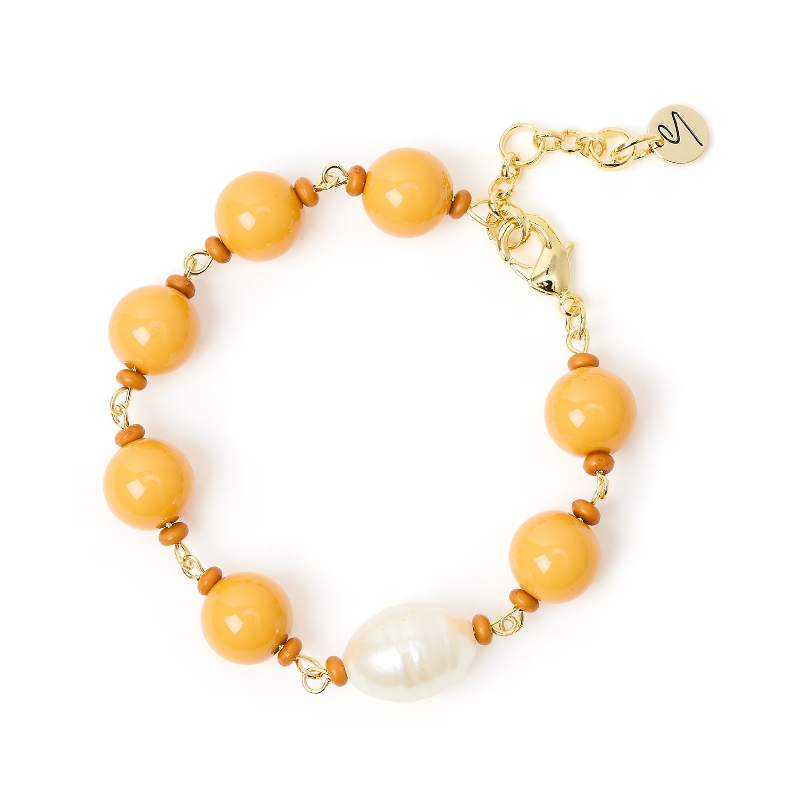 Bracciale boule incatenate Maya - Ocra - Sodini Bijoux