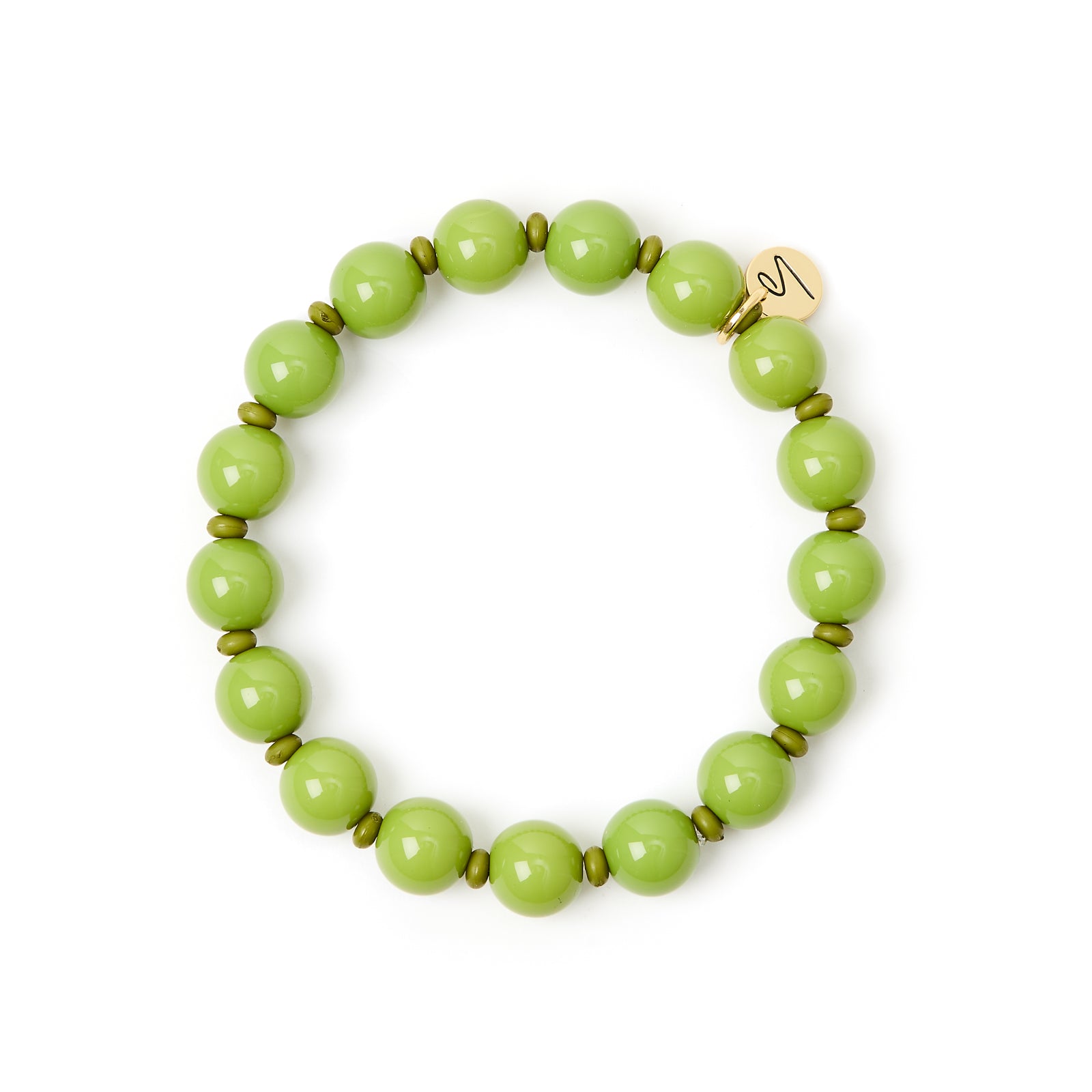 Bracciale elastico boule Maya - Verde - Sodini Bijoux