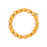 Bracciale elastico boule Maya - Ocra - Sodini Bijoux
