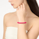 Bracciale elastico boule Maya - Rosso - Sodini Bijoux