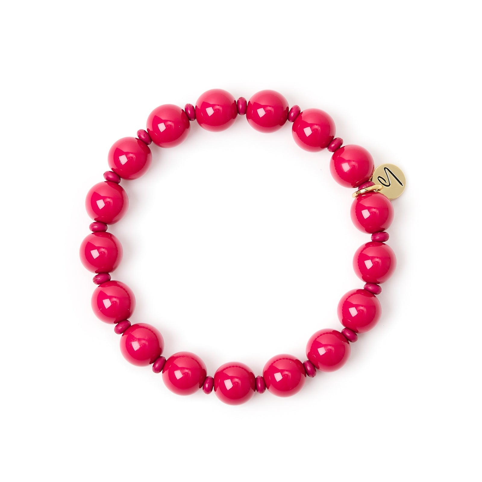 Bracciale elastico boule Maya - Rosso - Sodini Bijoux