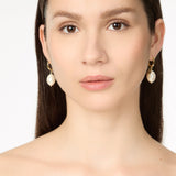 Orecchini cerchietto e perla Maya - Bianco - Sodini Bijoux