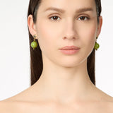 Orecchini semisfera e boule Maya - Verde - Sodini Bijoux