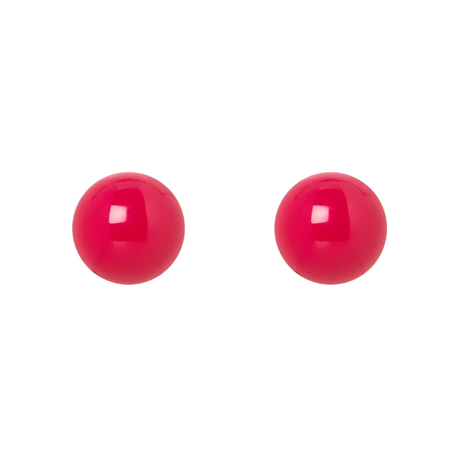 Orecchini semisfera Maya - Rosso - Sodini Bijoux