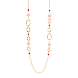 Long necklace hoops spheres Belle Epoque - Purple - Sodini Bijoux