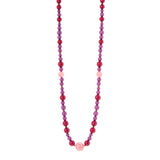 Long necklace variegated spheres Belle Epoque - Purple - Sodini Bijoux