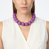 Collana corta grandi sfere Belle Epoque - Viola - Sodini Bijoux
