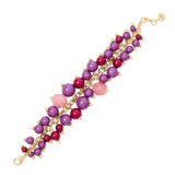 Cluster bracelet Belle Epoque - Purple - Sodini Bijoux
