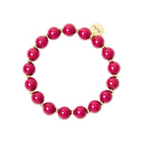 Spheres stretch bracelet Belle Epoque - Fuchsia - Sodini Bijoux